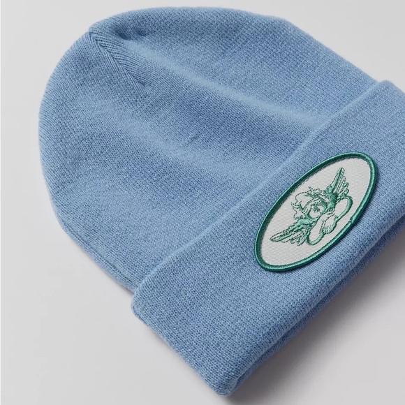 Boys Lie Logo Patch Beanie NWT - Blue - Picture 3 of 6